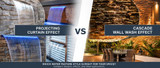 Projecting Curtain Effect vs Wall Wash Effect Water Walls: Which One is Right for You?