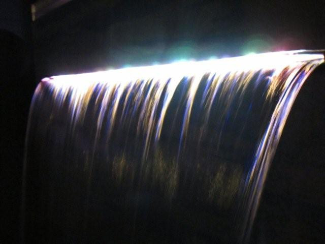 Water Feature Spillway Blade with MULTICOLOUR LED Light Bar 600mm Wide