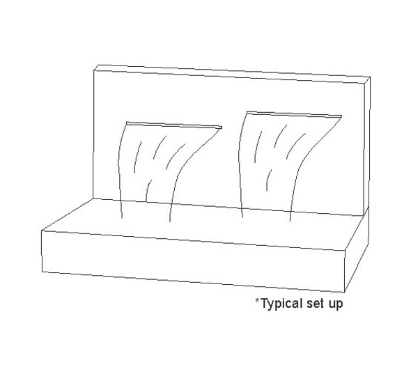 Luponds Multi Units Projection Effect - 600mm/600mm Spillway Kit