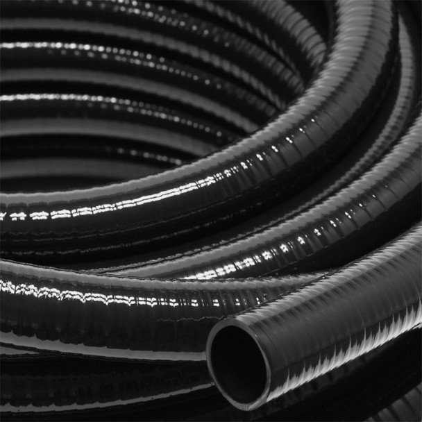 38mm HeavyDuty Smooth Black Flex Pond Hose  20m Roll