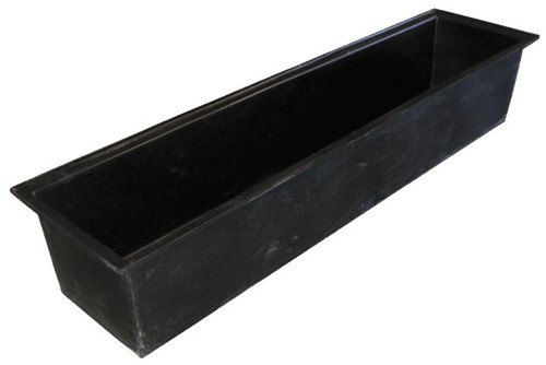 These robust water wall troughs are ideal for water catchment reservoirs at the base of water walls. Made from Polyethylene.