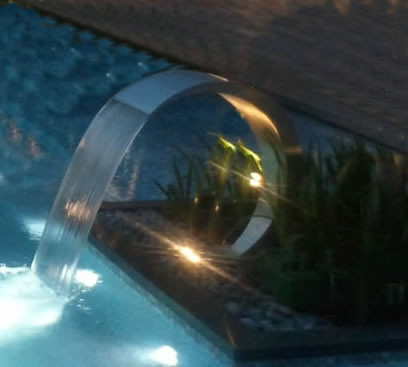 Swimming Pool stainless steel waterfall  curtain Pacific600