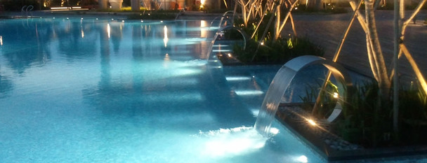 Swimming Pool stainless steel waterfall  curtain Pacific600