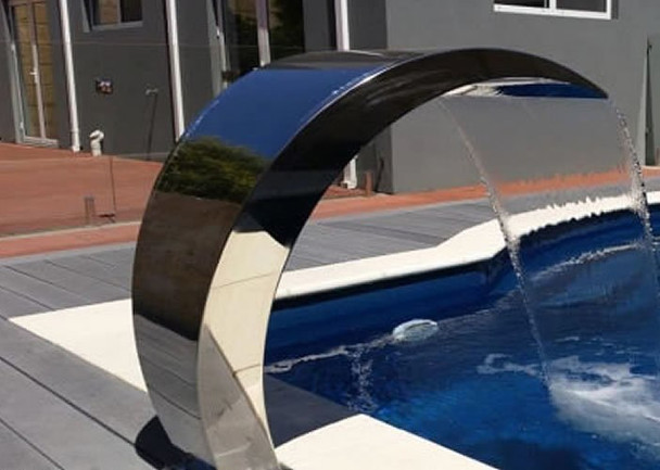 Pacific600 - BRUSHED Finish Water Fall Feature