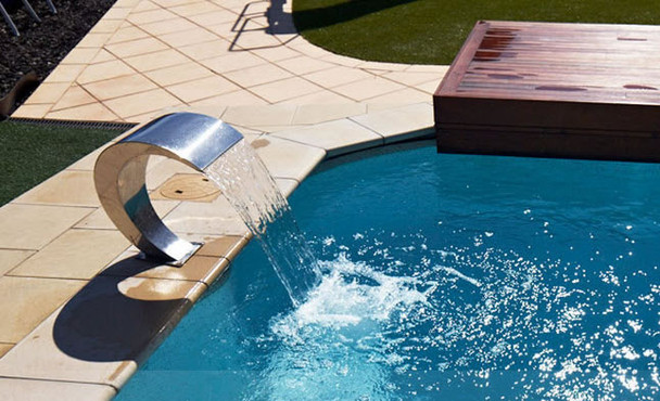 Swimming Pool stainless steel waterfall Pacific300