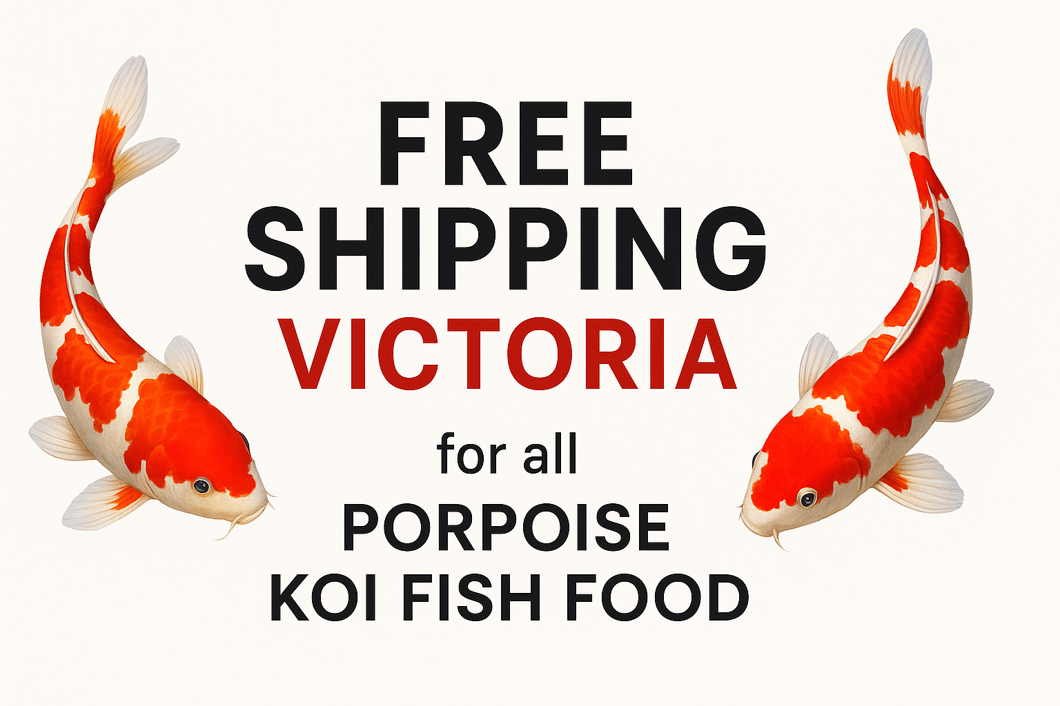 Koi fish Food Free shipping VIC