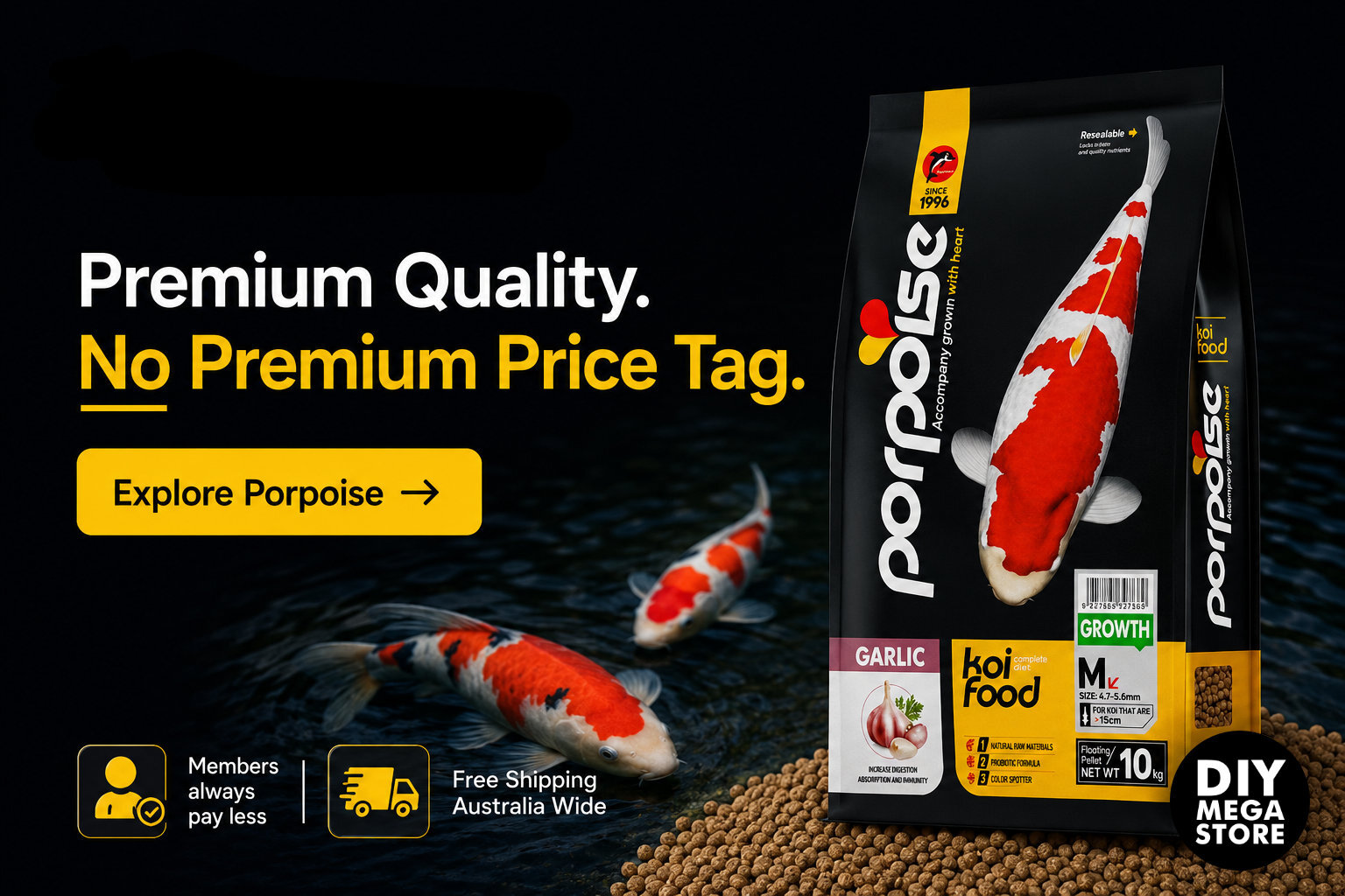Porpoise Koi Fish Food 