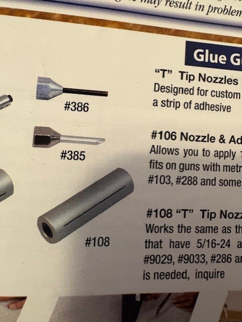 T-Tip glue gun nozzle, female