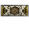 The same Celtic Stain Glass Piece with no back lighting