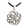 Rhodium Plated Celtic Knot Pendant