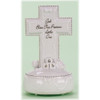 Porcelain Musical Standing Baby Cross