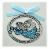 Baby Boy Guardian Angel Crib Medal