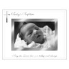 Baby Baptism Frame with Cross Under Glass 4x6Photo