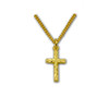 Engraved Gold Cross Baby Necklace