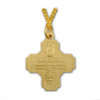 Back of the 4 Way Medal Gold Over Sterling