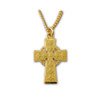 Gold Celtic Cross on 18" chain