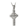 Celtic Cross Rhodium Plated Pendant