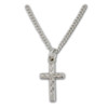 Sterling Engraved Cross Pendant on 16" Chain