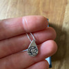 Sterling Silver Teardrop Memorial Tear Necklace