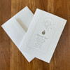 Sympathy Card with Memorial Tear Pin with envelope