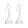 Sterling Silver Trinity Knot Drop Earrings