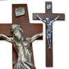 Walnut Wall Crucifix- 34"