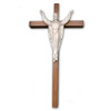 Walnut Risen Christ Wall Crucifix- 10"