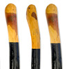 Photo shows the individual Blackthorn Walking Stick handles that vary on each and every authentically handmade piece