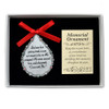 Pewter Tear Memorial Ornament God Saw Him