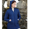 Blue Marl Irish Wool Sweater Coat
