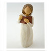 Love of Learning Willow Tree Figurine holding flowers