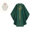 5090 Dark Green Chasuble in Dupion