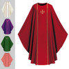 Red Chasuble in Pius Fabric from Slabbinck