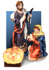 Holy Family 3 Piece Nativity Set 43 Inches high