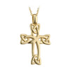 Celtic Knot Cross Pendant Gold Plated w/18" Chain