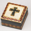 Cross Design Wooden Keepsake Box