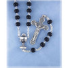 First Communion Rosary Black