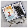 Black Communion Rosary Boxed