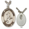 Soccer St. Christopher Medal Male with 24" Chain
