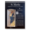 St Martha 4 Inch Resin Statue and Prayer card box