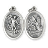 St Michael & Guardian Angel Silver Tone Medal