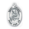 Small St. Vincent De Paul Medal Necklace