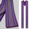 3110 Purple Overlay Stole with Capuche