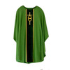 3823 Custom Green Chasuble in Tasillo Damask