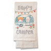 Happy Camper Embroidered Flour Sack Towel