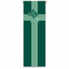 7114 Ordinary Time Banner with green cross and grapes design