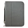Charcoal Leatherette Bible Cover with Optional Personalization