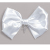 First Communion Hair Bow with Cross