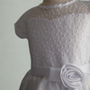 Front of the First Communion Dress Teresa with Embellished Tulle