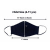 Religious Face Mask for Confirmation child measurements